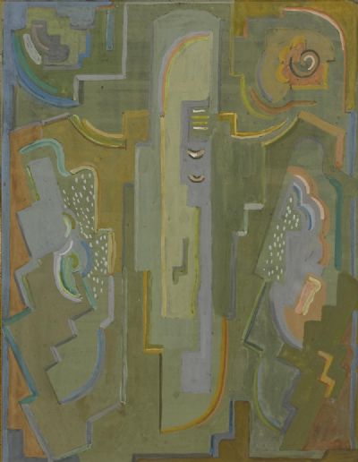 ABSTRACT COMPOSITION by Mainie Jellett sold for €2,400 at deVeres Auctions