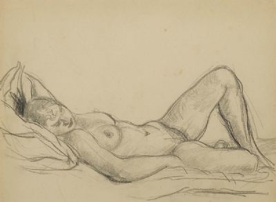 NUDE by Roderic O'Conor sold for €2,800 at deVeres Auctions