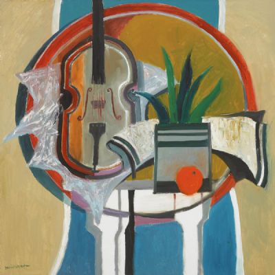 STILL LIFE WITH VIOLIN by David Martin  at deVeres Auctions
