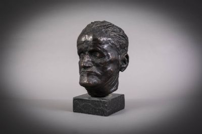 Head of James Joyce by Victor McCaughlin  at deVeres Auctions