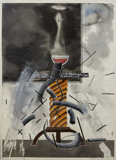 ALCOOL DE SERPENT 1985 by Micheal Farrell sold for €4,000 at deVeres Auctions