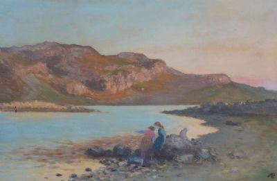 IN THE SAND DUNES by George Russell sold for €2,400 at deVeres Auctions