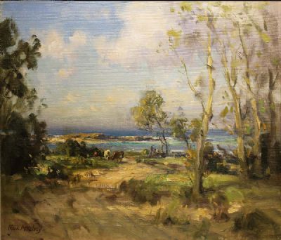 SUMMER ON THE BEACH by Frank McKelvey sold for €7,000 at deVeres Auctions