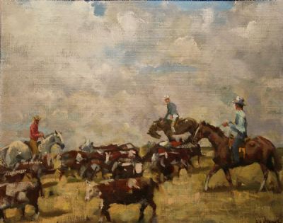PLAYING POLO, THE PHOENIX PARK by James le Jeune sold for €1,800 at deVeres Auctions