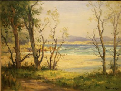 SUMMER ON THE BEACH by Frank McKelvey sold for €7,000 at deVeres Auctions
