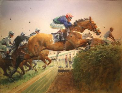 JOCKEY & HORSE by Peter Curling sold for €2,000 at deVeres Auctions