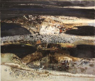 LATE EVENING PEDREGALEGOS, 1951 by George Campbell sold for €1,100 at deVeres Auctions