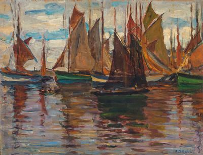 ON THE SHEEPSCOT RIVER, MAINE by Aloysius O'Kelly sold for €1,500 at deVeres Auctions