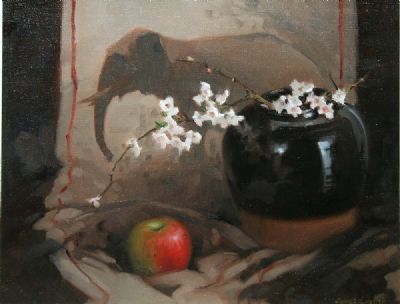 STILL LIFE WITH LAVENDER by James English sold for €2,000 at deVeres Auctions
