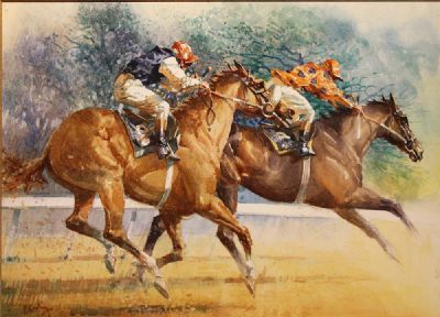IN FULL FLIGHT by Peter Curling sold for €1,800 at deVeres Auctions