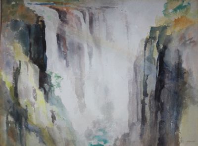 WATERFALL by George Pennefather sold for €60 at deVeres Auctions