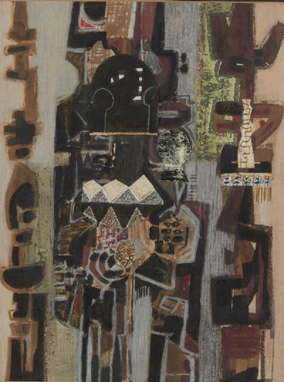 ABSTRACT, AFRICANA by George Campbell sold for €750 at deVeres Auctions