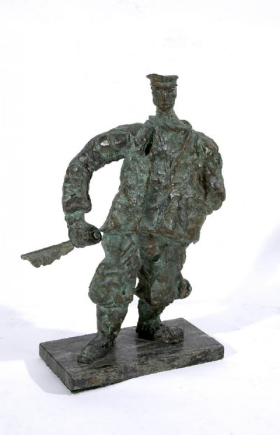 FISHERMAN by John Behan sold for €1,600 at deVeres Auctions