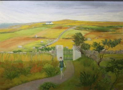 BOY IN THE GARDEN by Barbara Warren sold for €1,100 at deVeres Auctions