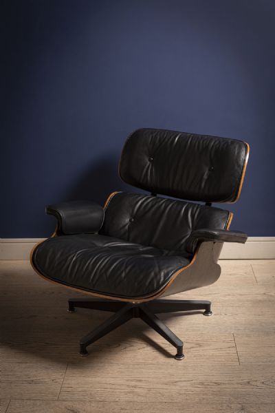 HERMAN MILLER CHAIR & STOOL by CHARLES AND RAY EAMES sold for €2,900 at deVeres Auctions
