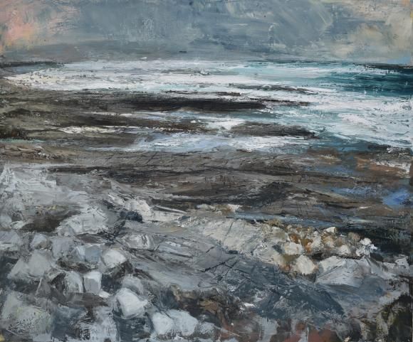 LONGSHORE VIII by Donald Teskey sold for €18,000 at deVeres Auctions