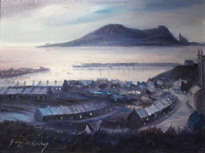 VIEW OVER HOWTH HARBOUR by George McConkey sold for €50 at deVeres Auctions
