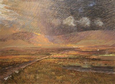 STORMY LANDSCAPE by Jeremiah Hoad  at deVeres Auctions