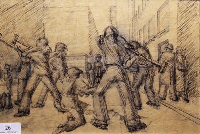LABOURERs by Alicia Boyle sold for €110 at deVeres Auctions
