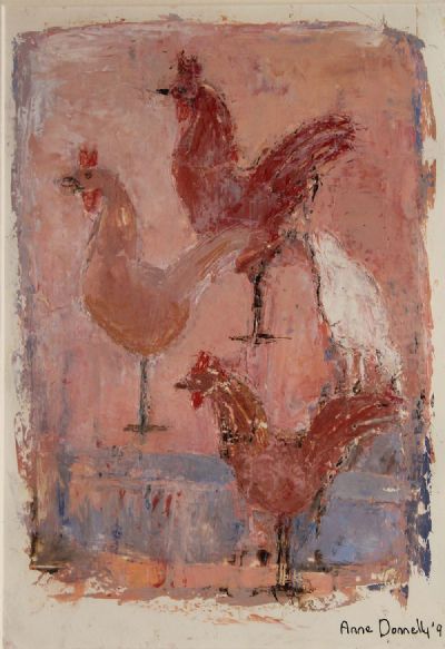 HENS by Anne Donnelly  at deVeres Auctions