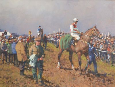 THE PADDOCK AT KILFEACLE, THE SCARTEEN POINT TO POINT by Peter Curling  at deVeres Auctions