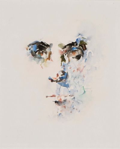IMAGE OF FEDERICO GARCIA LORCA by Louis le Brocquy sold for €10,500 at deVeres Auctions