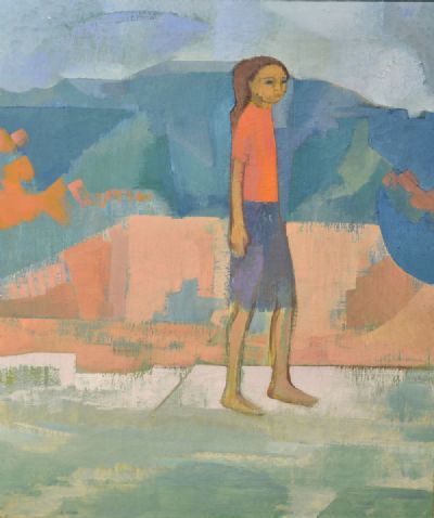 YOUNG GIRL IN LANDSCAPE by Barbara Warren sold for €3,800 at deVeres Auctions