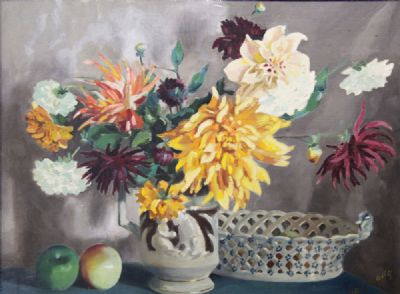 A STILL LIFE FLORAL STUDY by Ellen F. Kelly sold for €400 at deVeres Auctions