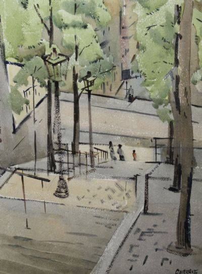 STEPS FROM SACRE COEUR by Desmond Carrick  at deVeres Auctions