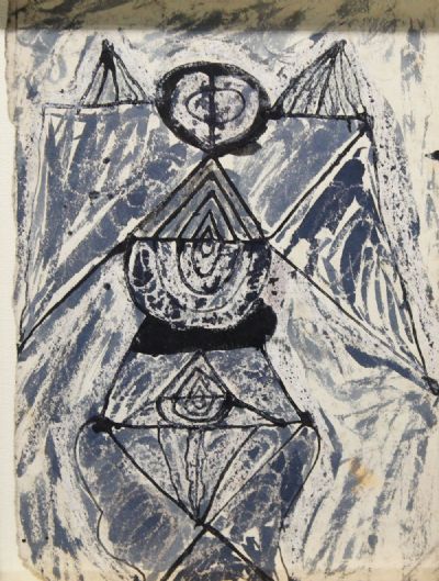BLUE FIGURE by Colin Middleton sold for €500 at deVeres Auctions