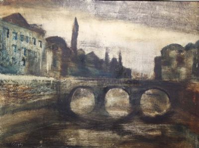 THE LIFFEY by Seamus O'Colmain sold for €900 at deVeres Auctions