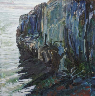 CLIFFS AND SEA, 1993 by Jill Dennis sold for €900 at deVeres Auctions