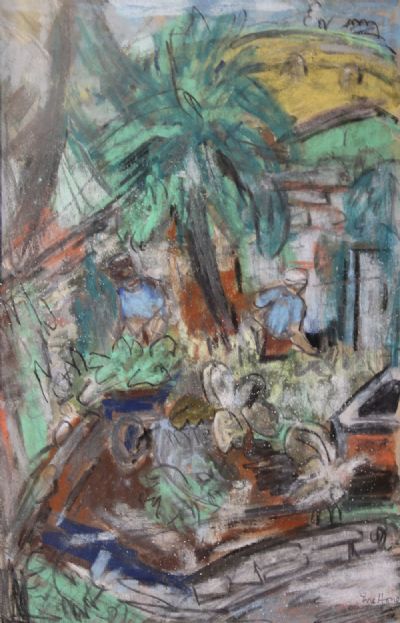 BACKGARDENS by Evie Hone sold for €1,600 at deVeres Auctions