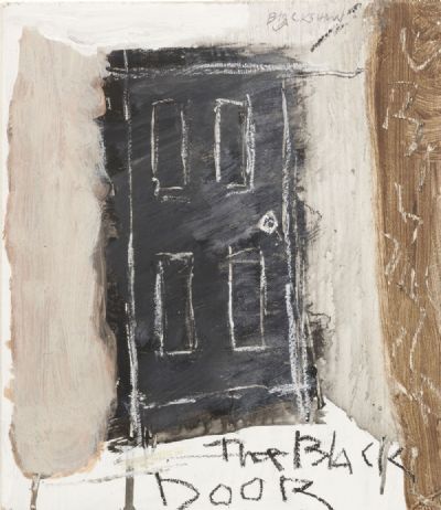 THE BLACK DOOR by Basil Blackshaw sold for €2,600 at deVeres Auctions
