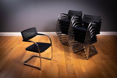 A SET OF TWELVE 'VISASOFT VISAVIS' CHAIRS, by VITRA  at deVeres Auctions