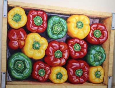 SWEET PEPPERS by Xolile Mntakatya sold for €240 at deVeres Auctions