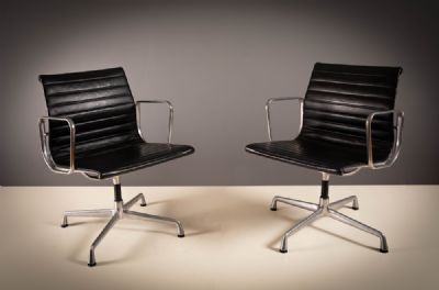 A PAIR OF EA108 OFFICE CHAIRS, by Charles & Ray Eames  at deVeres Auctions