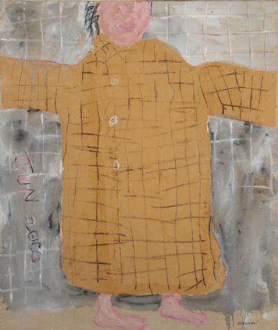 THE RAIN COAT by Basil Blackshaw sold for €18,500 at deVeres Auctions