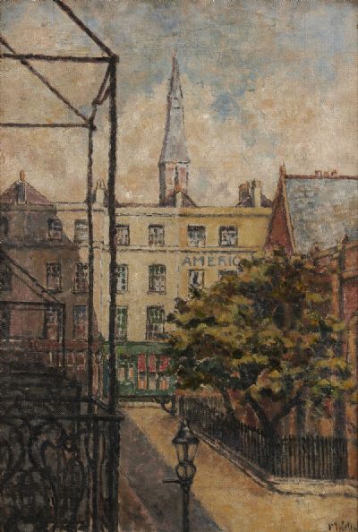 NORFOLK SQUARE, LONDON by Mainie Jellett sold for €5,000 at deVeres Auctions