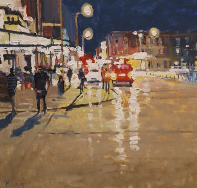 STEPHENS GREEN, SHELBOURNE HOTEL by John Morris sold for €900 at deVeres Auctions