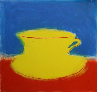 YELLOW TEACUP by Neil Shawcross  at deVeres Auctions