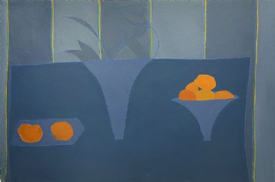 SEVEN ORANGES IN GREYS by Jane O'Malley sold for €1,400 at deVeres Auctions