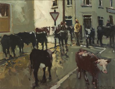 FAIR DAY, CLIFDEN by Cecil Maguire sold for €3,000 at deVeres Auctions