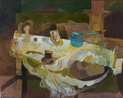 BREAKFAST AT WILBY, 1977 by Nevill Johnson sold for €5,000 at deVeres Auctions