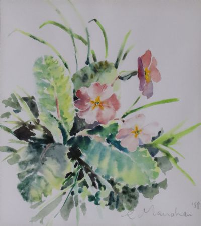 POLYANTHUS PRIMROSE by Rosita Manahan sold for €70 at deVeres Auctions