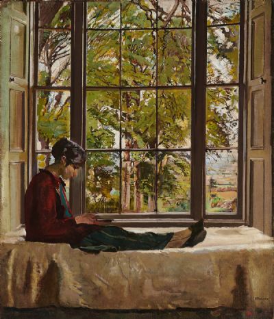THE WINDOW (1924) by Sean Keating sold for €110,000 at deVeres Auctions
