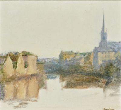 DROGHEDA MORNING by Thomas Ryan sold for €800 at deVeres Auctions