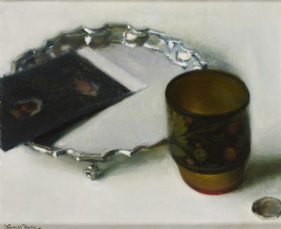 RUSSIAN CUP AND SILVER SALVER by Thomas Ryan sold for €800 at deVeres Auctions