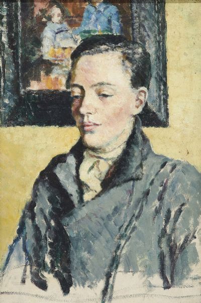 PORTRAIT OF A BOY by Mainie Jellett sold for €2,600 at deVeres Auctions