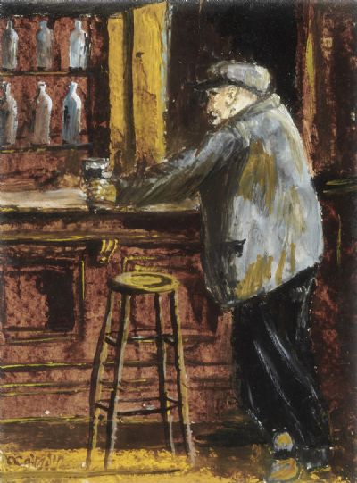 PINT MAN by Seamus O'Colmain sold for €1,400 at deVeres Auctions